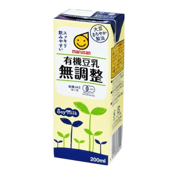 Front view of product: Marusan Organic Unadjusted Soymilk