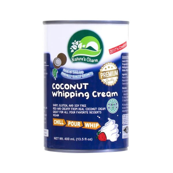 Front view of product: Nature’s Charm Coconut Whipping Cream