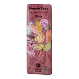 Front view of product:  People Tree Fair Trade Bar Chocolate, Bitter