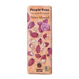 Front view of product:  People Tree Fair Trade Bar Chocolate, Bitter Almond