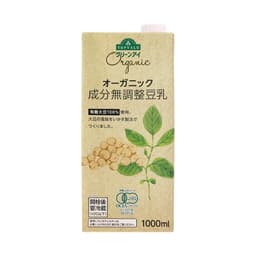 Front view of product: TOPVALU Organic Unadjusted Ingredient Soymilk