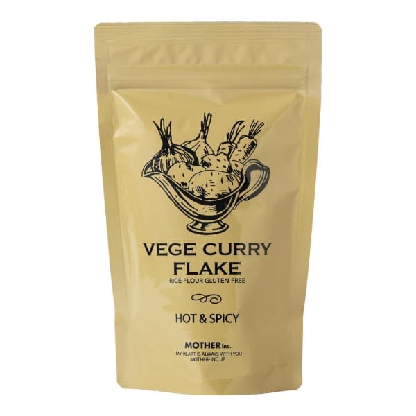 Front view of product: Mother Vege Curry Flake (Hot & Spicy)